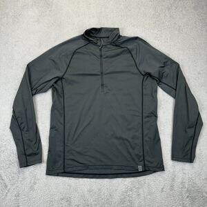 KUIU Men's M 1/4 Zip Gray PrimeFlex Knit MakSpec Hunting Base Layer
